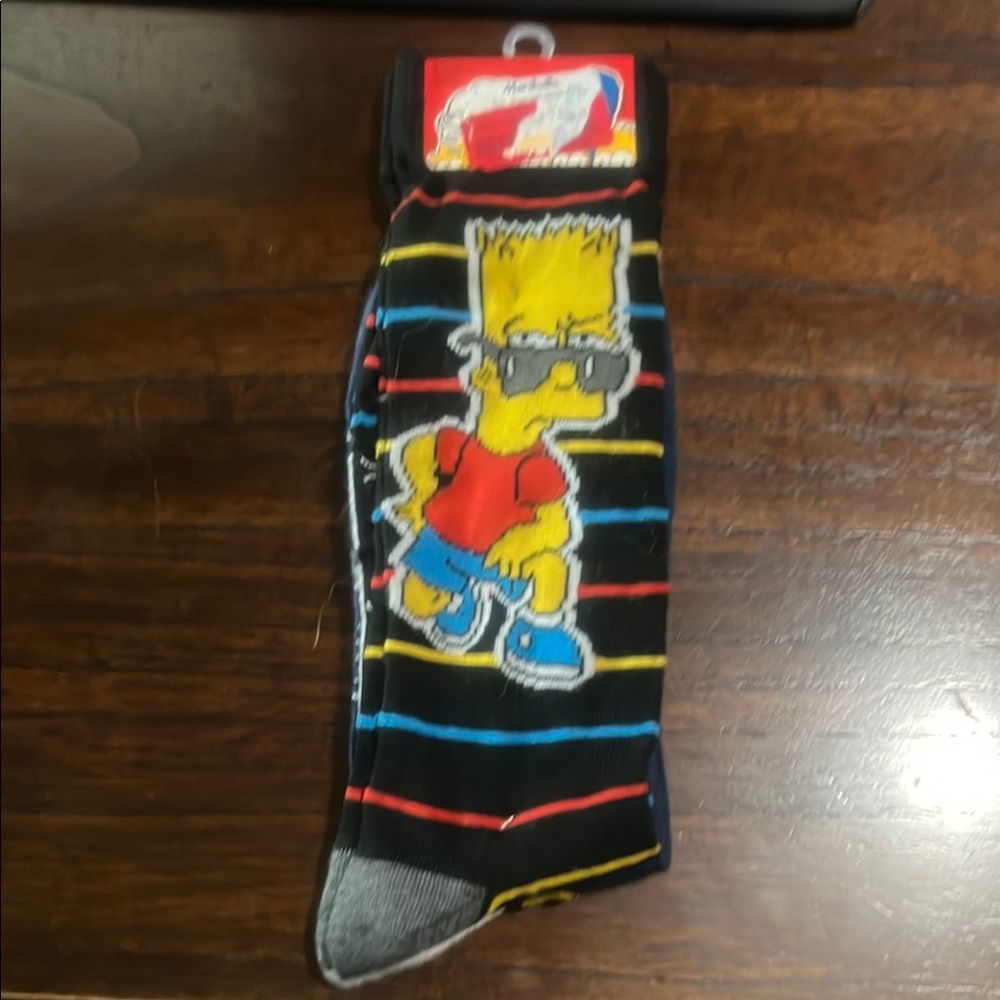 NWT The Simpsons Dress Socks